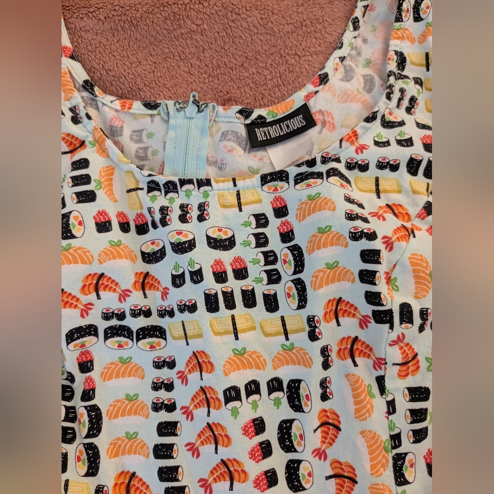 sushi rockabilly dress - Picture 4 of 7